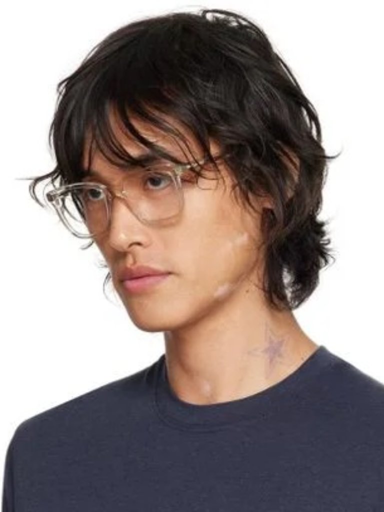 Saint Laurent Men Eyeglasses Beige Demo Square Sl672 004 New Authentic